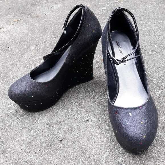 Madden Girl Shoes - Madden Girl Dazzle Platform Wedges